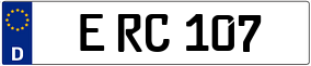 Trailer License Plate